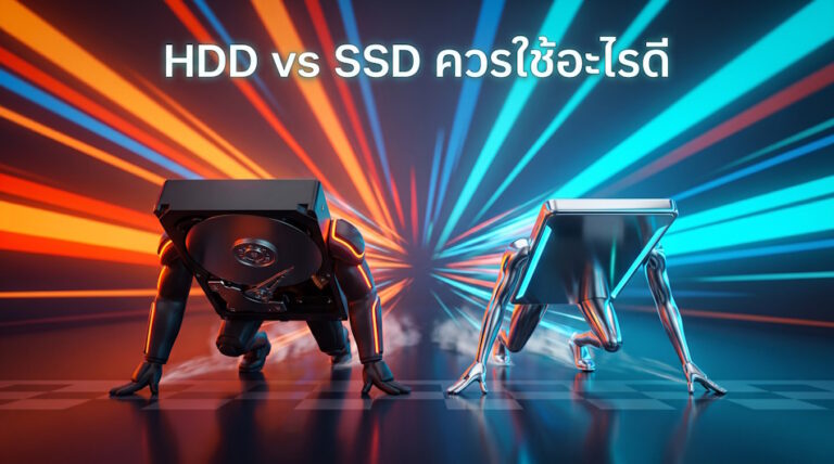 เปรียบเทียบ HDD vs SSD: ควรเลือกแบบไหนดี สิ่งที่ผู้ใช้งานทั่วไปควรรู้ก่อนตัดสินใจซื้อ